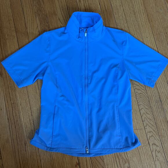 Zero Restriction 1/4 Sleeve Golf Jacket Kelly Blue Womens Size Medium - Picture 1 of 4